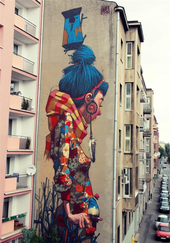 graffiti art puolalainen tyttö