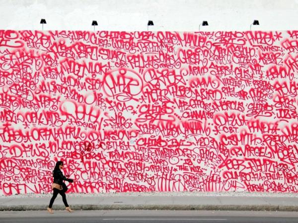 graffiti -taidetta uudet fontit
