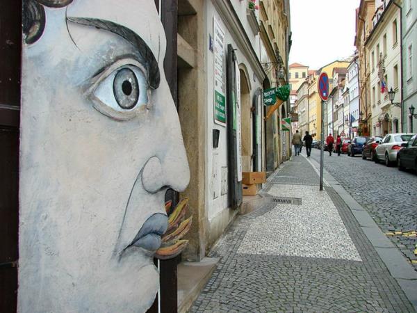 graffiti -taideprofiili Tšekin tasavalta praha