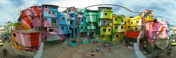 graffiti art Rio de Janeiro Brasilia värikäs alue