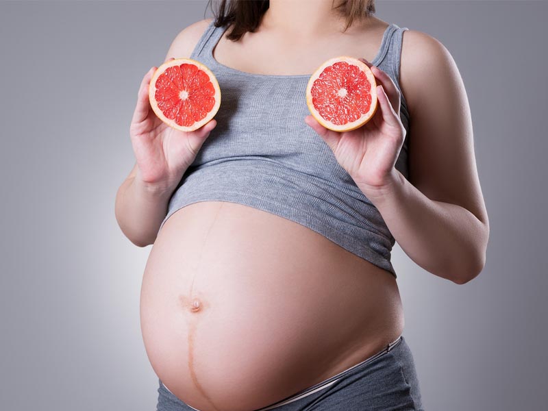 grapefrugt under graviditeten