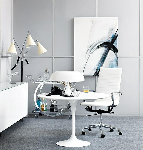 harmaa valkoinen väri design pöytä pöytävalaisimet ja valot