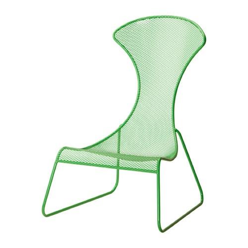 kirkkaanvihreä tuoli suunnittelee modernia IKEAa