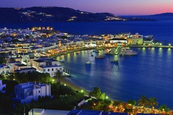 kreikkalaiset saaret mykonos kaupunki yöelämä