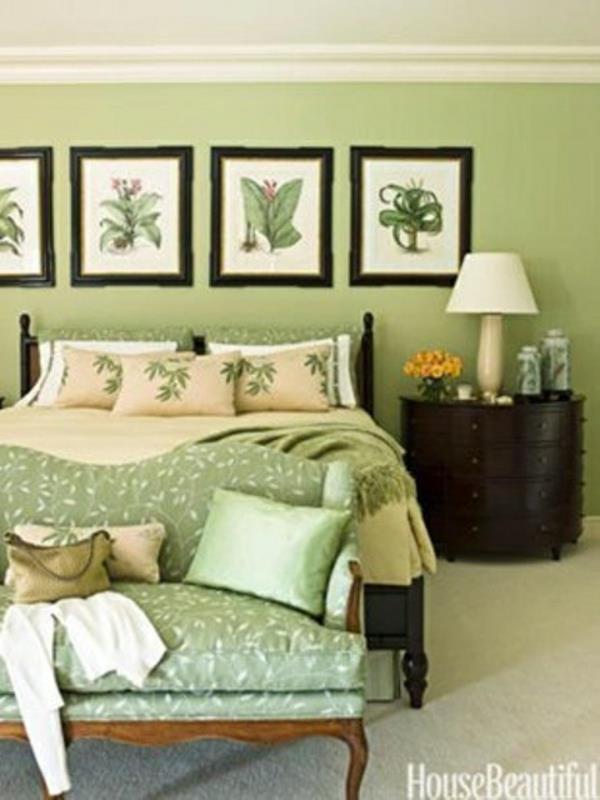 vihreä beige makuuhuone kuvat deco