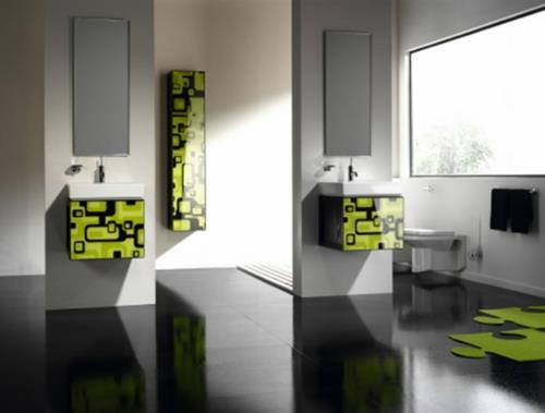 vihreät pinnat moderni modulaarinen kiiltävä kylpyhuone kuvia
