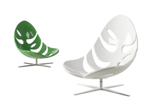 vihreät designtuolit ja nojatuolit akryyli monstera