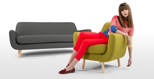 vihreät designtuolit mukavasti verhoiltu nojatuolin käsinoja
