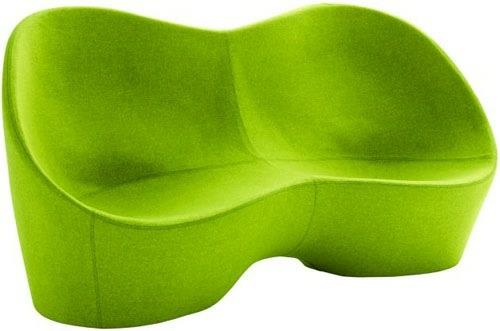 vihreät suunnittelijatuolit ja nojatuolit mukavasti verhoiltu nojatuoli sohva karim rashid