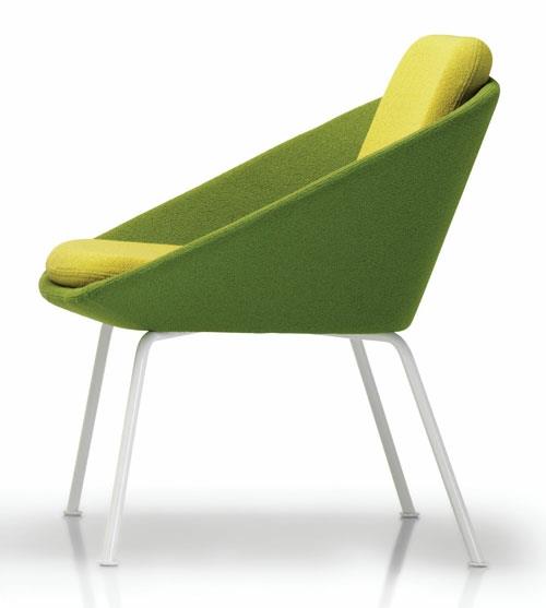 vihreät designtuolit mukavasti verhoiltu nojatuoli keltainen tyyny