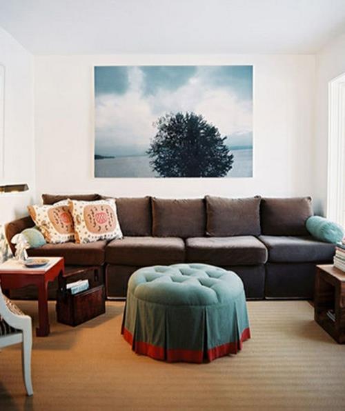 sohvapöytä maalaus tyyny olohuone