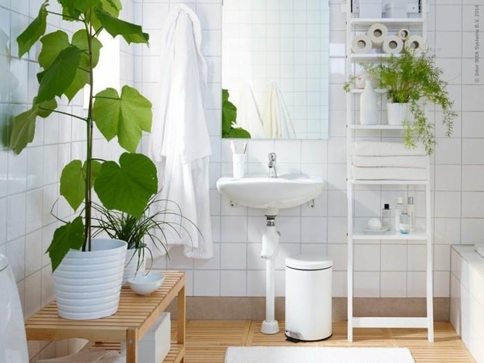 vihreät huonekasvit kylpyhuoneen suunnittelu ruukut