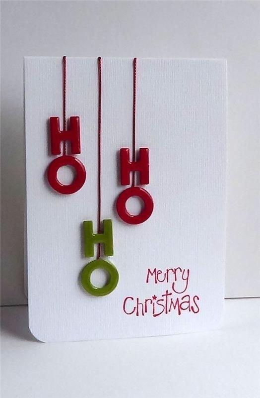 Tinker roikkuu koristeet joulukortit
