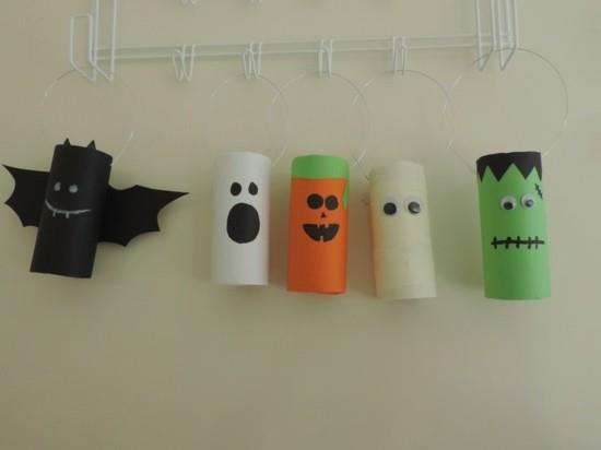 wc -paperirullan käsityöt halloween Halloween -wc -paperin koristelu My Kid Craft