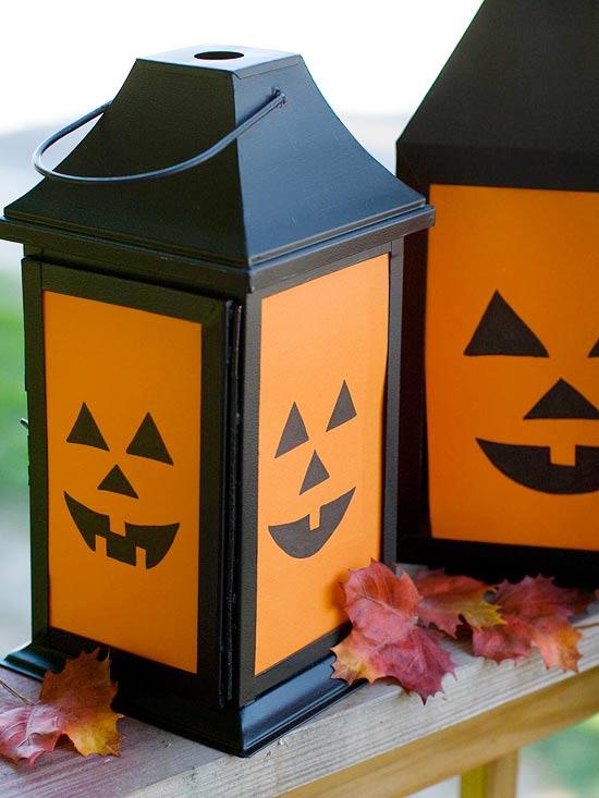 halloween -käsityöideoita pelottavia lyhtyjä