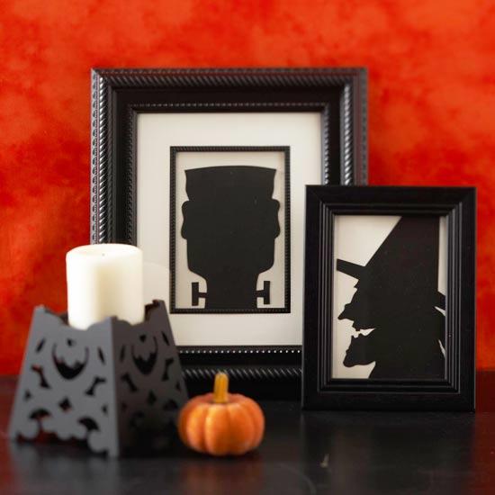 halloween -käsityöideoita pelottavia siluetteja