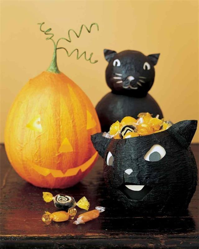 halloween tinker syksy koristelu DIY koristeluideoita silmät3