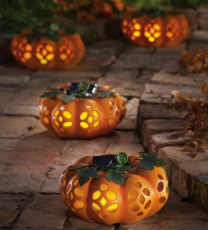 halloween -koristelu hohtavat kurpitsat koristavat ulkokäyttöä