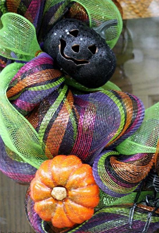 halloween -koristelu musta iloinen jack tee hauskaa oranssista kurpitsasta itse