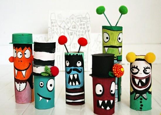 halloween -diy -ideat tinker wc -rullien kanssa