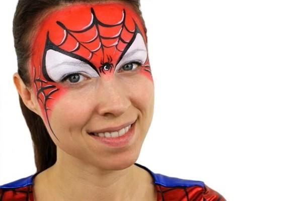 halloween kasvot spiderman muodostavat