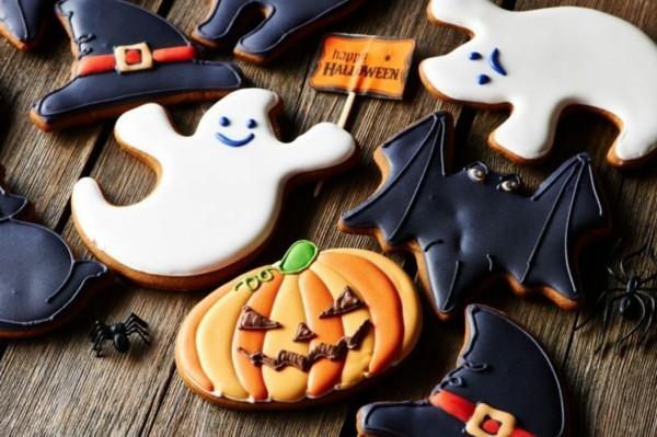 halloween evästeet ideoita kurpitsa aave lepakot