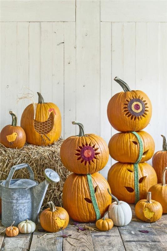 halloween -kurpitsan luovia koristeideoita kurpitsan puremilla