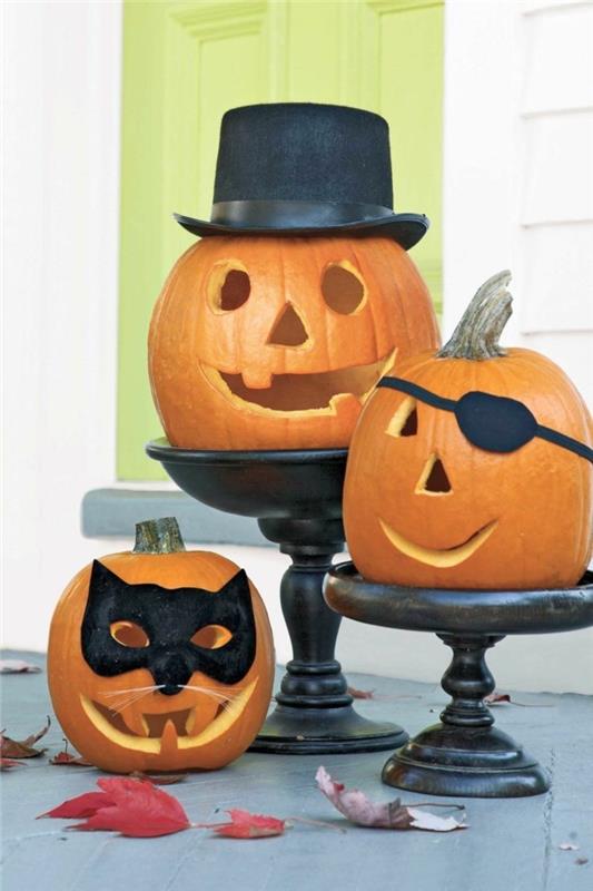 halloween -kurpitsa luovat kurpitsan kasvot
