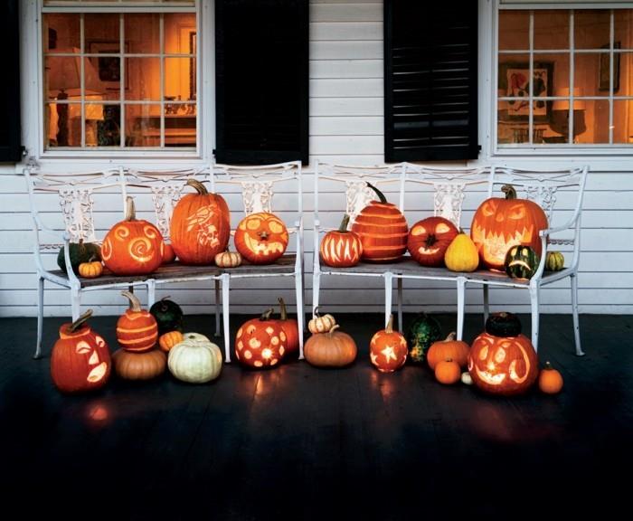 halloween -kurpitsa veistää luovia ideoita pelottavalle juhlille