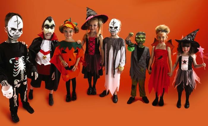 Halloween -juhlaideat lapsille Halloween -asut