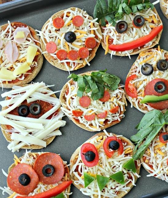 ideoita halloween -pizza -täytteille lapsille