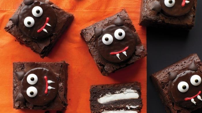 halloween -reseptit brownie devil