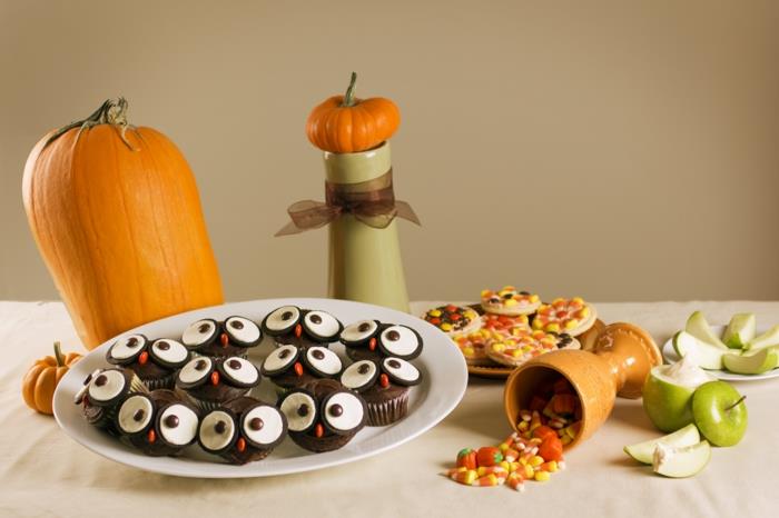 halloween reseptit muffinssi pöllöt