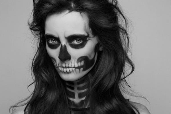 halloween meikki ideoita zombie nainen