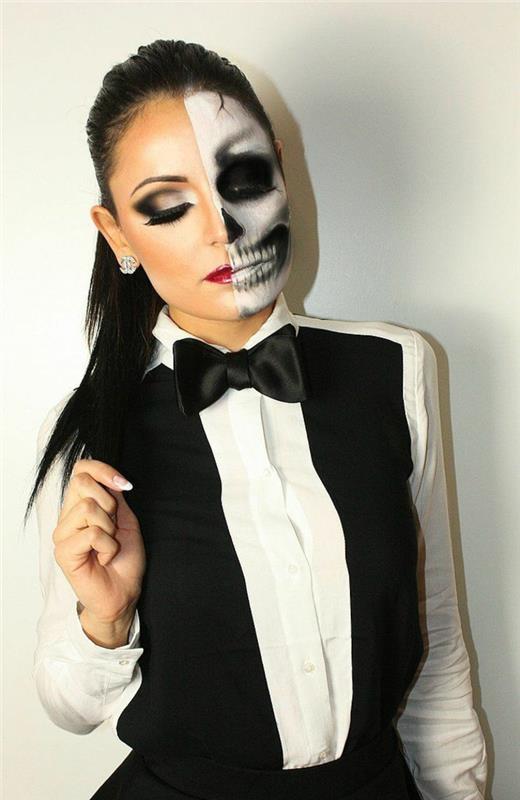 halloween -ideoita naisille dracula -naisen kasvot