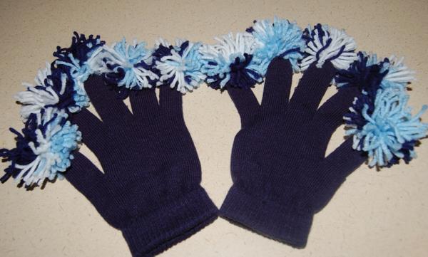 käsi kengät neuloa pompoms