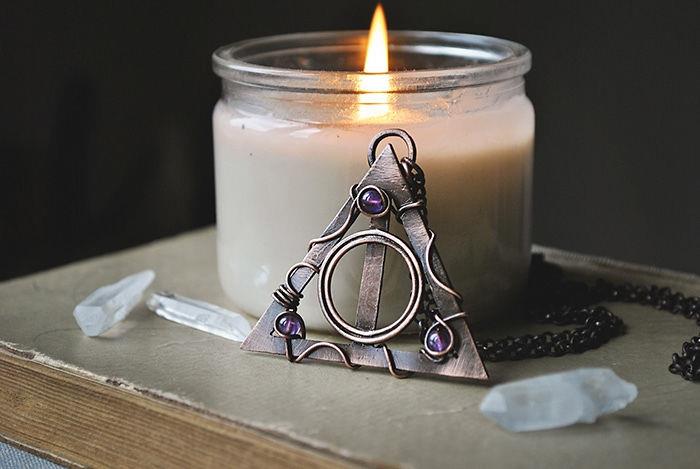 harry potter korut kaulakoru tappava hallows riipus kolmio