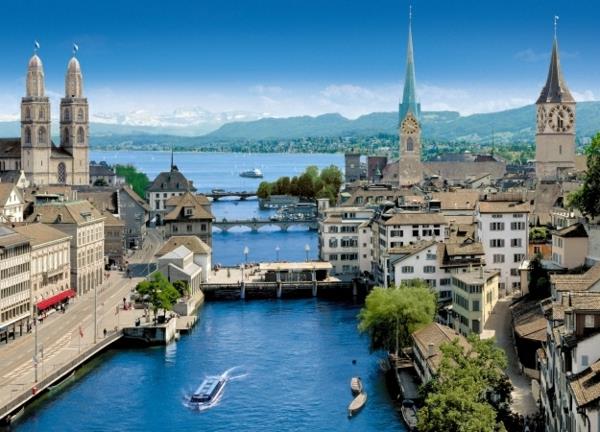 pääkaupunkien Eurooppa -loma Zürichissä