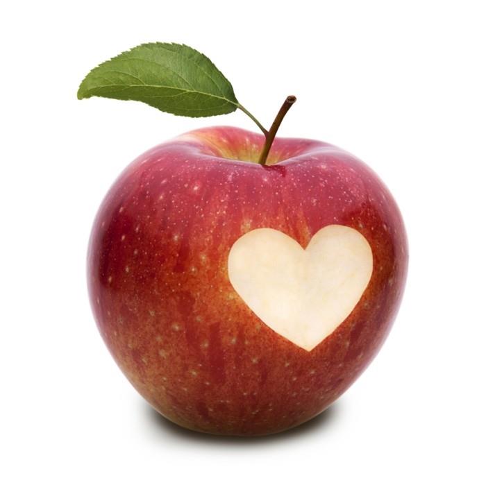 ihonhoitovinkkejä syömisen omenat sydän