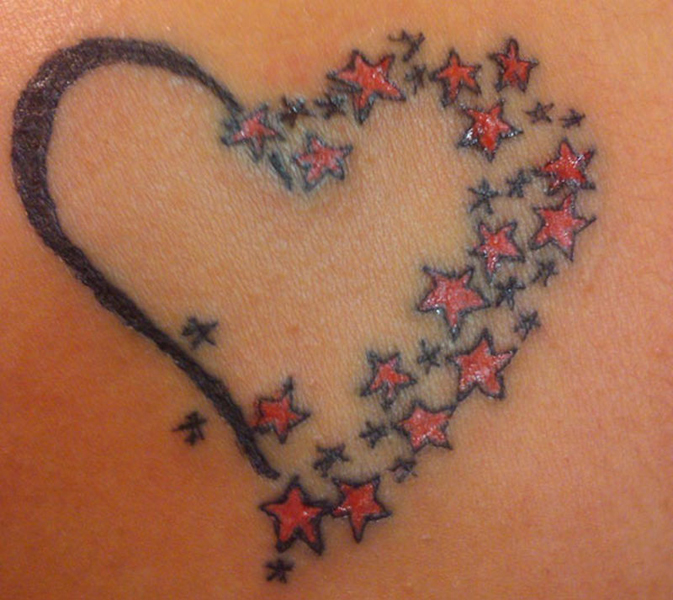 Egyedi szív tetoválás minták