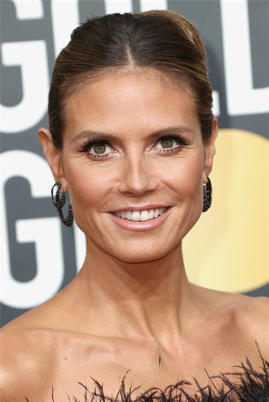 heidi klum updo kesällä keski jakautuminen