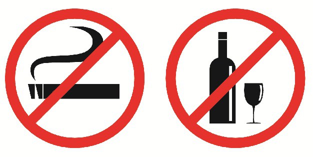 Undgå rygning & amp; Drikker for at øge højden