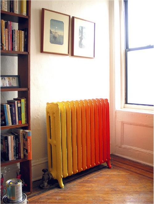 lämmityksen optimointi perinteisesti keltaisella, oranssilla ja punaisella