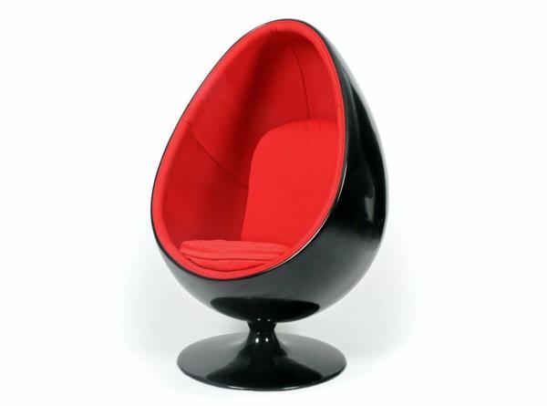 henrik thor larsen muna nojatuoli musta punainen yhdistelmä