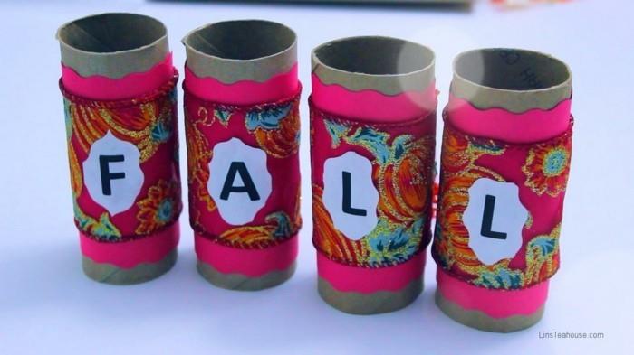 syksyn käsityöt lasten kanssa tekevät syksyn koristelusta itse käsityöt wc -paperirullien diy -koristeella