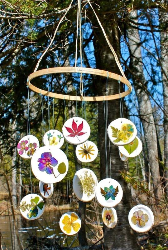 syksyn lehdet käsityöideoita diy deco mobile