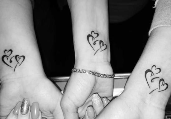 sydän ystävyys tatuointi tatuointi ranne