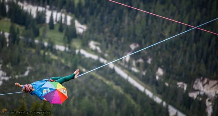 highline kokousfestivaali italialaiset alpit alpit riippumatot äärimmäinen urheilu
