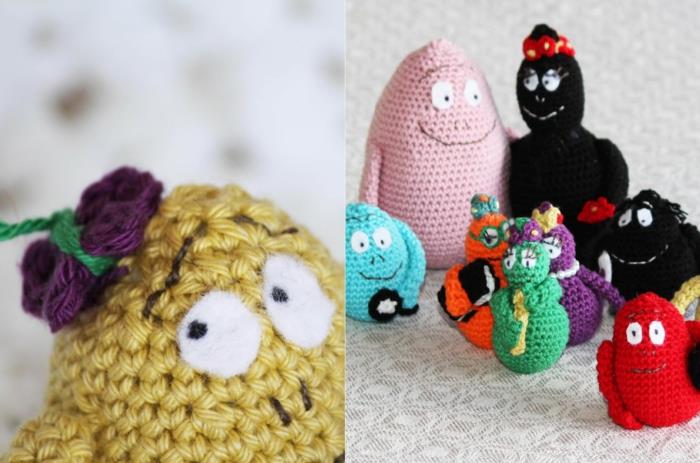 oppia virkkaamaan neulonta barbapapas