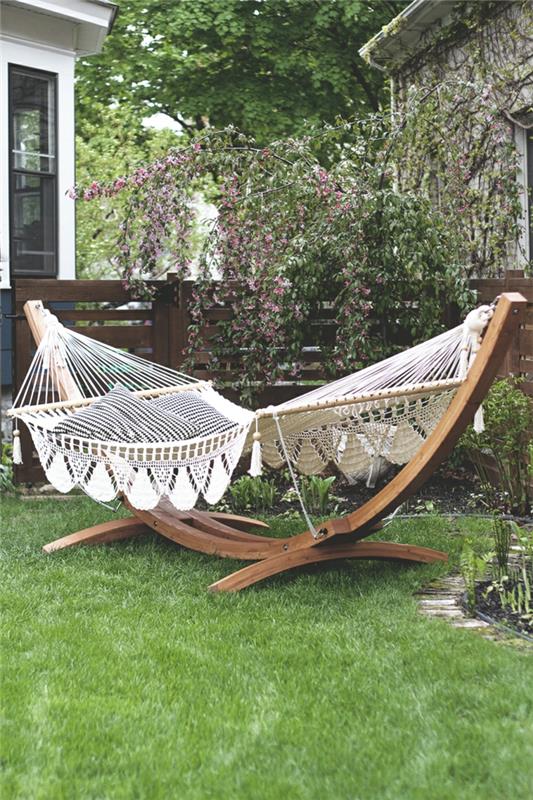 riippumatto tuoli puutarha riippumatto runko moderni viihtyisä nurmikko